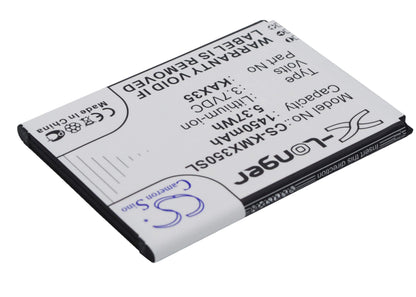 3.7V, 1450mAh, Li-ion Battery fits Kazam, Trooper X3.5, 5.365Wh