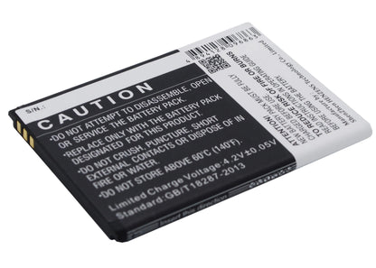 3.7V, 1450mAh, Li-ion Battery fits Kazam, Trooper X3.5, 5.365Wh