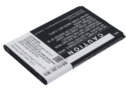 3.7V, 1400mAh, Li-ion Battery fits Wiko, Cink, Cink+, 5.18Wh