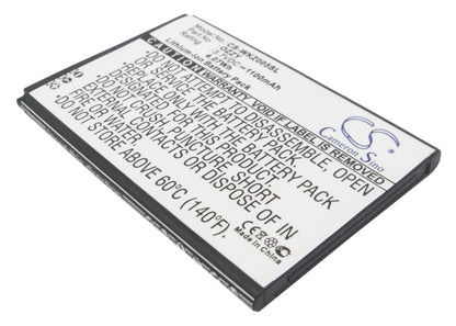 3.7V, 1100mAh, Li-ion Battery fits Wiko, Ozzy, Ozzy Double Sim, 4.07Wh