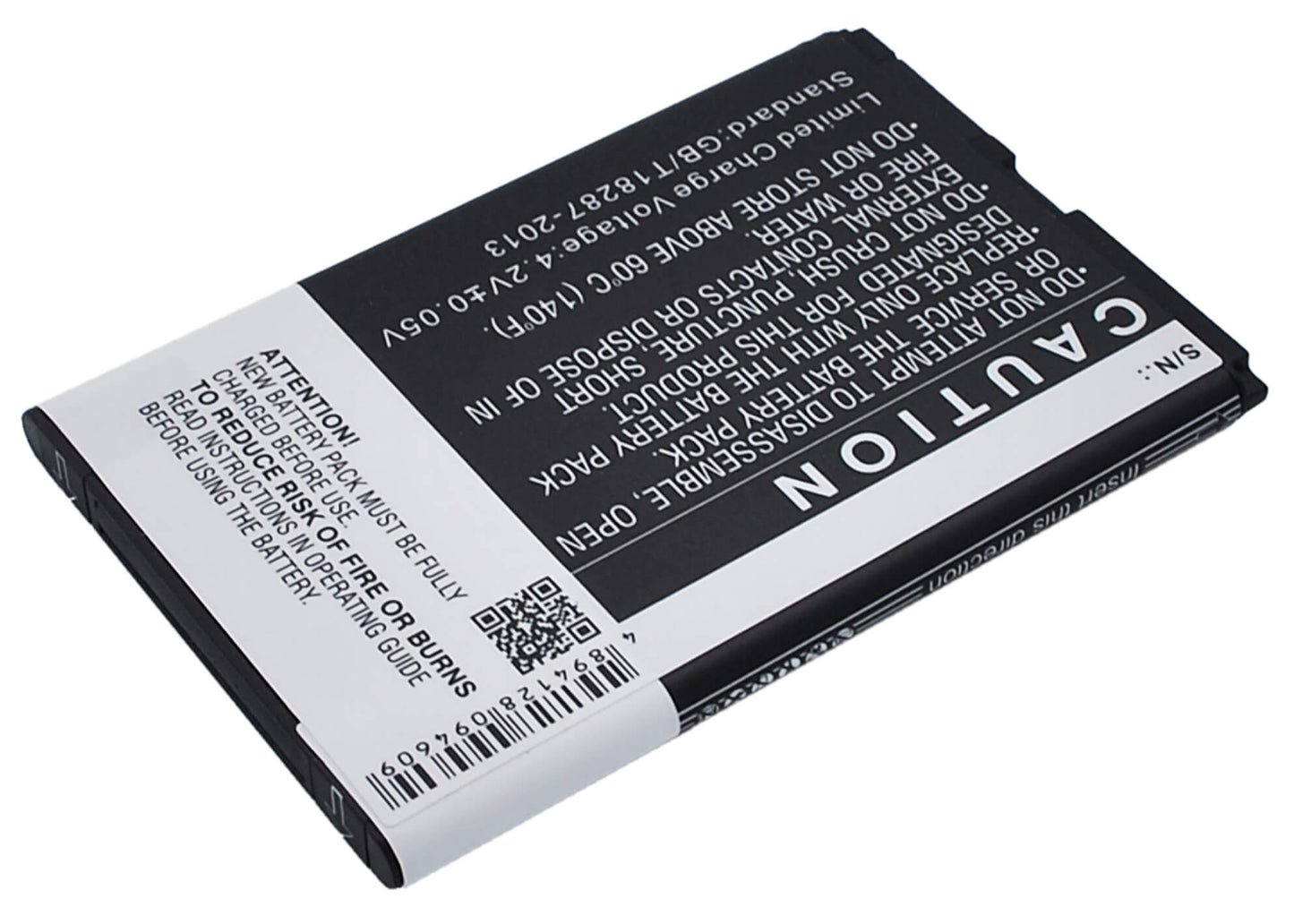 3.7V, 1400mAh, Li-ion Battery fits Wiko, Ozzy, Ozzy Double Sim, 5.18Wh