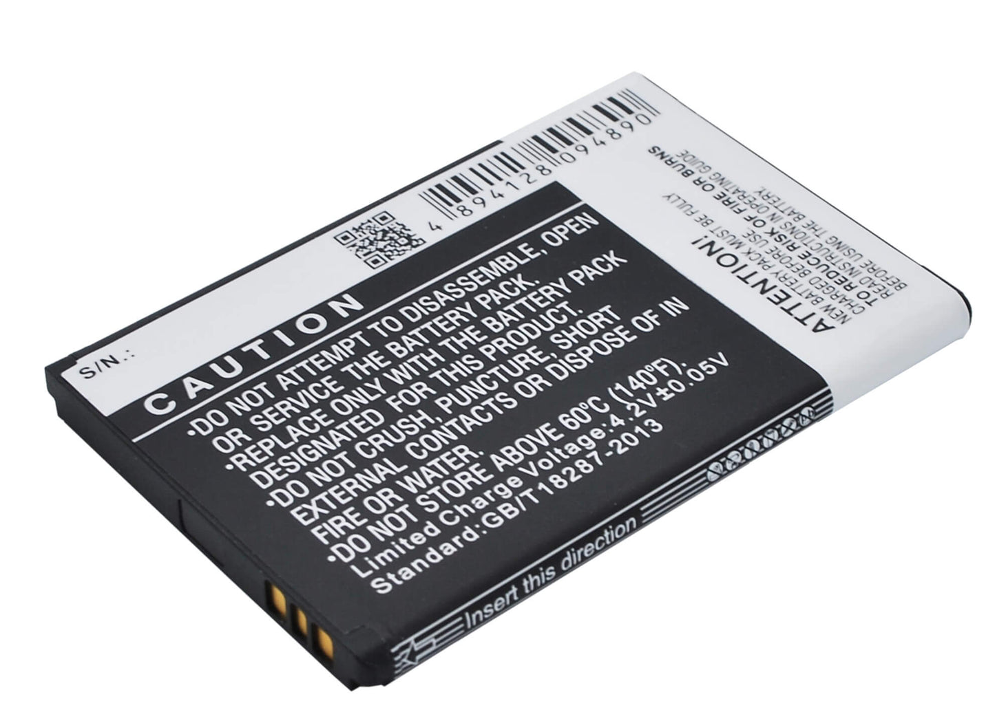 3.7V, 1500mAh, Li-ion Battery fits Kyocera, C5155, C5170, 5.55Wh