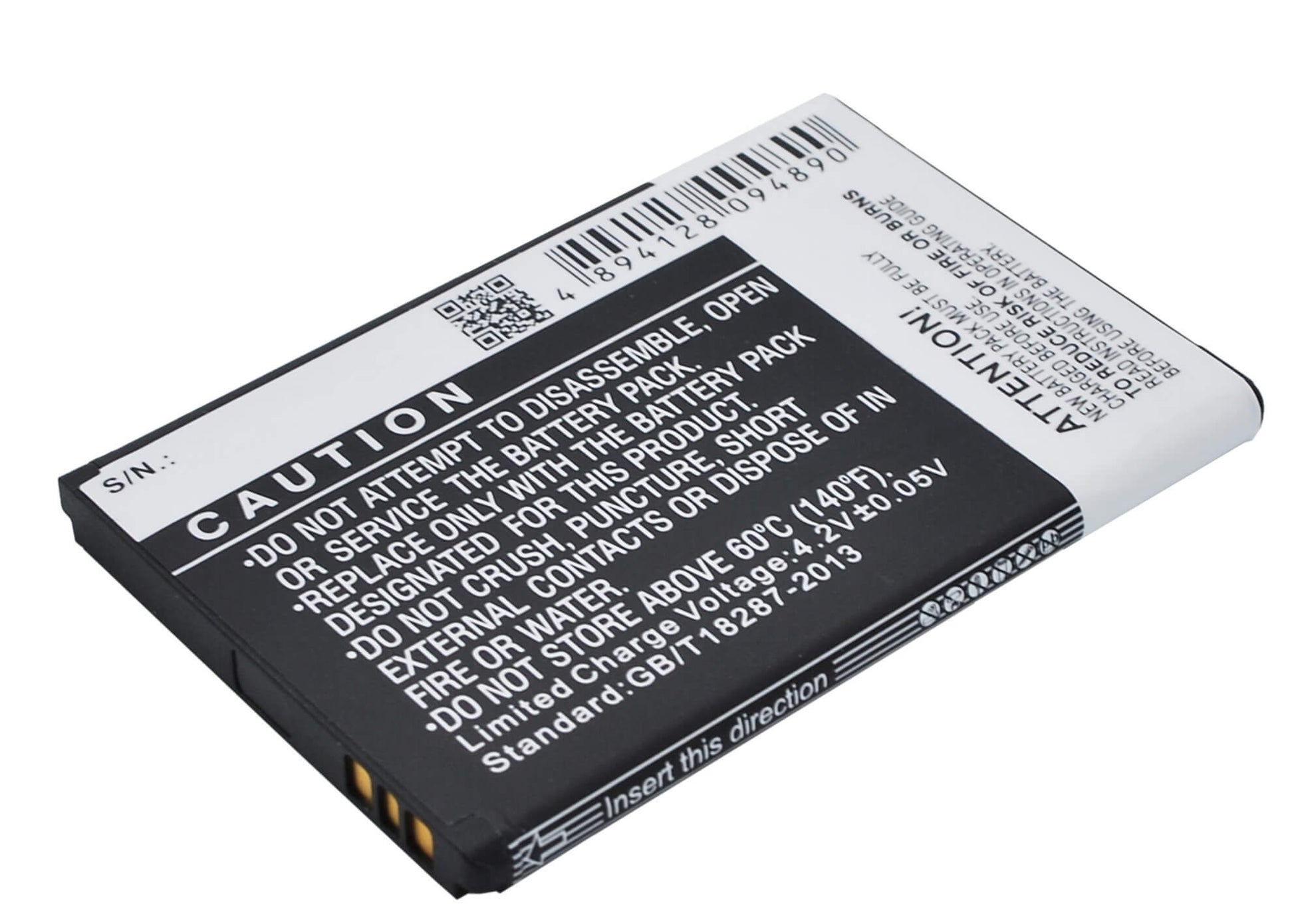 3.7V, 1500mAh, Li-ion Battery fits Kyocera, C5155, C5170, 5.55Wh