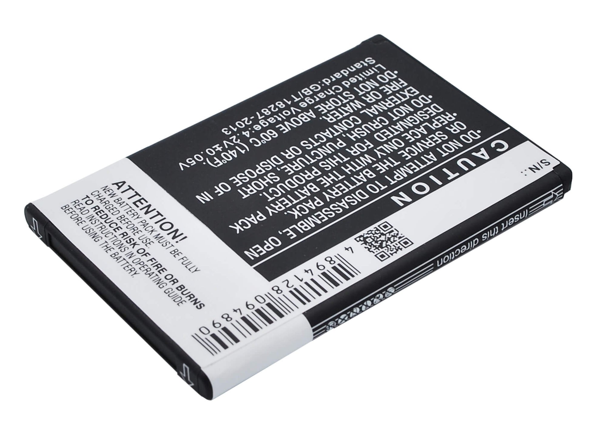 3.7V, 1500mAh, Li-ion Battery fits Kyocera, C5155, C5170, 5.55Wh