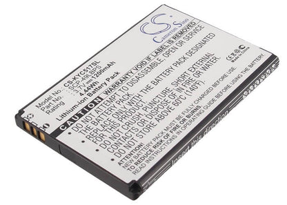 3.7V, 1200mAh, Li-ion Battery fits Boostmobile, C5170, Hydro, 4.44Wh