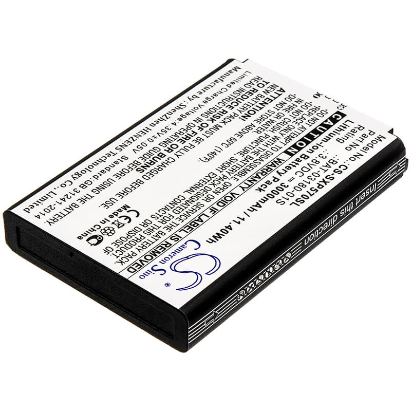 3.8V, 3000mAh, Li-ion Battery fits Sonim, Xp5, Xp5700, 11.4Wh
