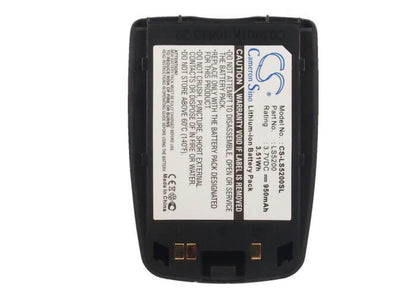 3.7V, 950mAh, Li-ion Battery fits Lg, S5200, 3.515Wh