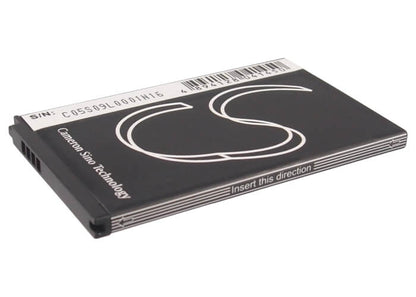 3.7V, 1250mAh, Li-ion Battery fits Lg, C550, Optimus Me, 4.625Wh