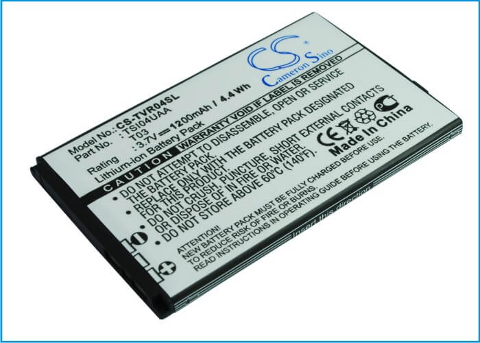 3.7V, 1200mAh, Li-ion Battery fits Toshiba, Regza Is04, T-01c, 4.44Wh