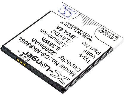 3.8V, 2200mAh, Li-ion Battery fits Nokia, Rm-1141, Tesla, 8.36Wh