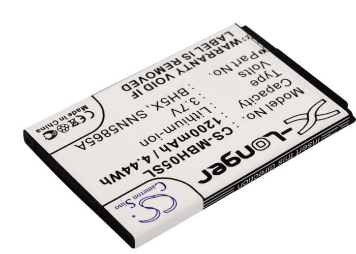 3.7V, 1200mAh, Li-ion Battery fits Motorola, Daytona, Droid X, 4.44Wh