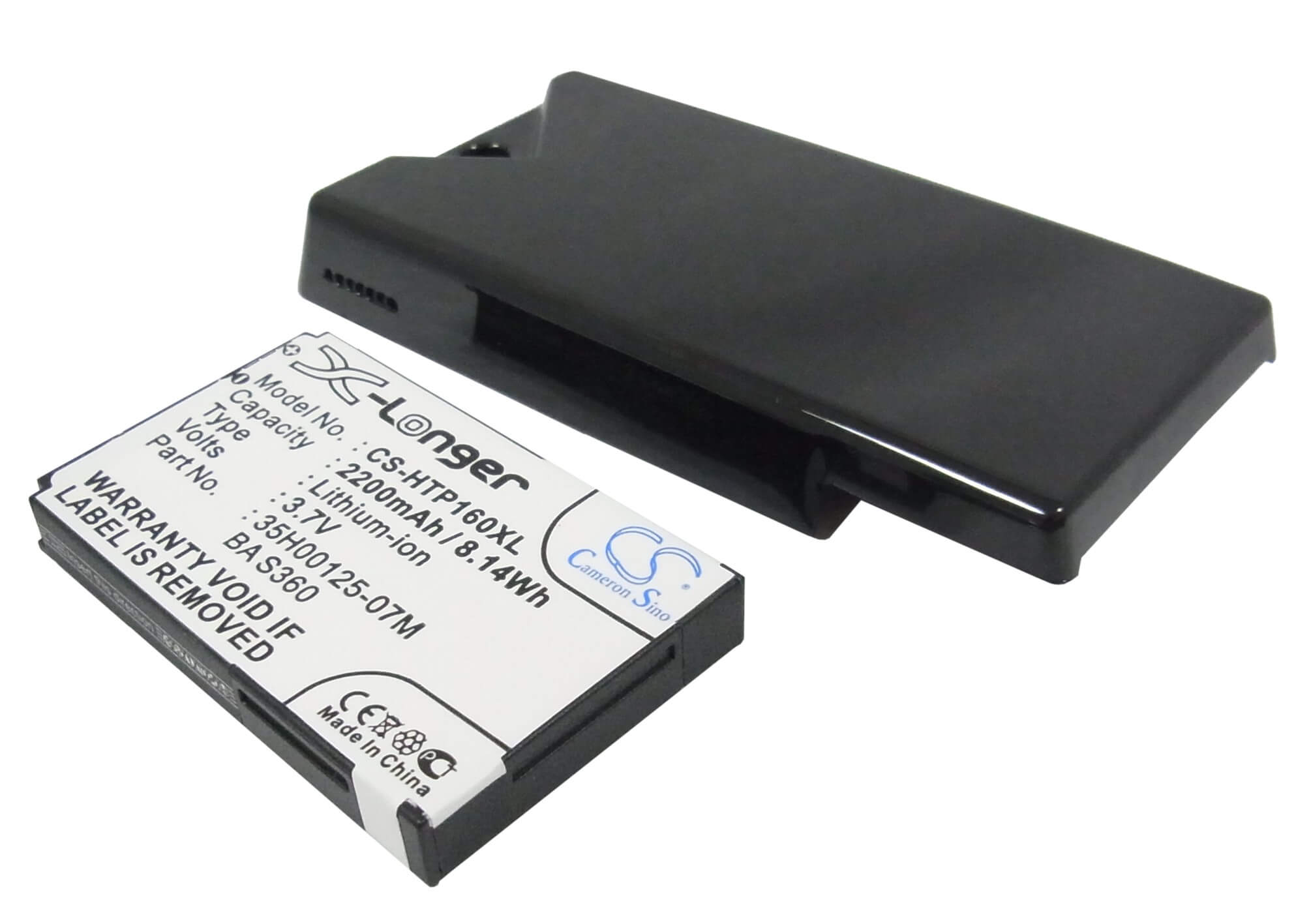 3.7V, 2200mAh, Li-ion Battery fits Htc, T5353, Topaz 100, 8.14Wh