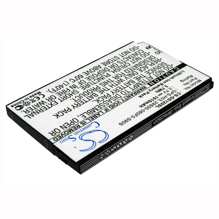 3.7V, 1010mAh, Li-ion Battery fits Gsmart, S1200, S1205, 3.737Wh