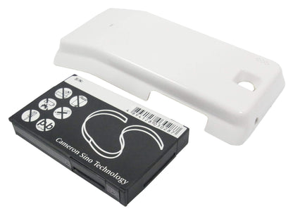 White, 3.7V, 2200mAh, Li-ion Battery fits T-mobile, G2 Touch, 8.14Wh