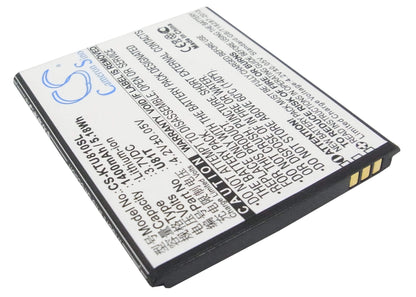 3.7V, 1400mAh, Li-ion Battery fits K-touch, U81t, 5.18Wh