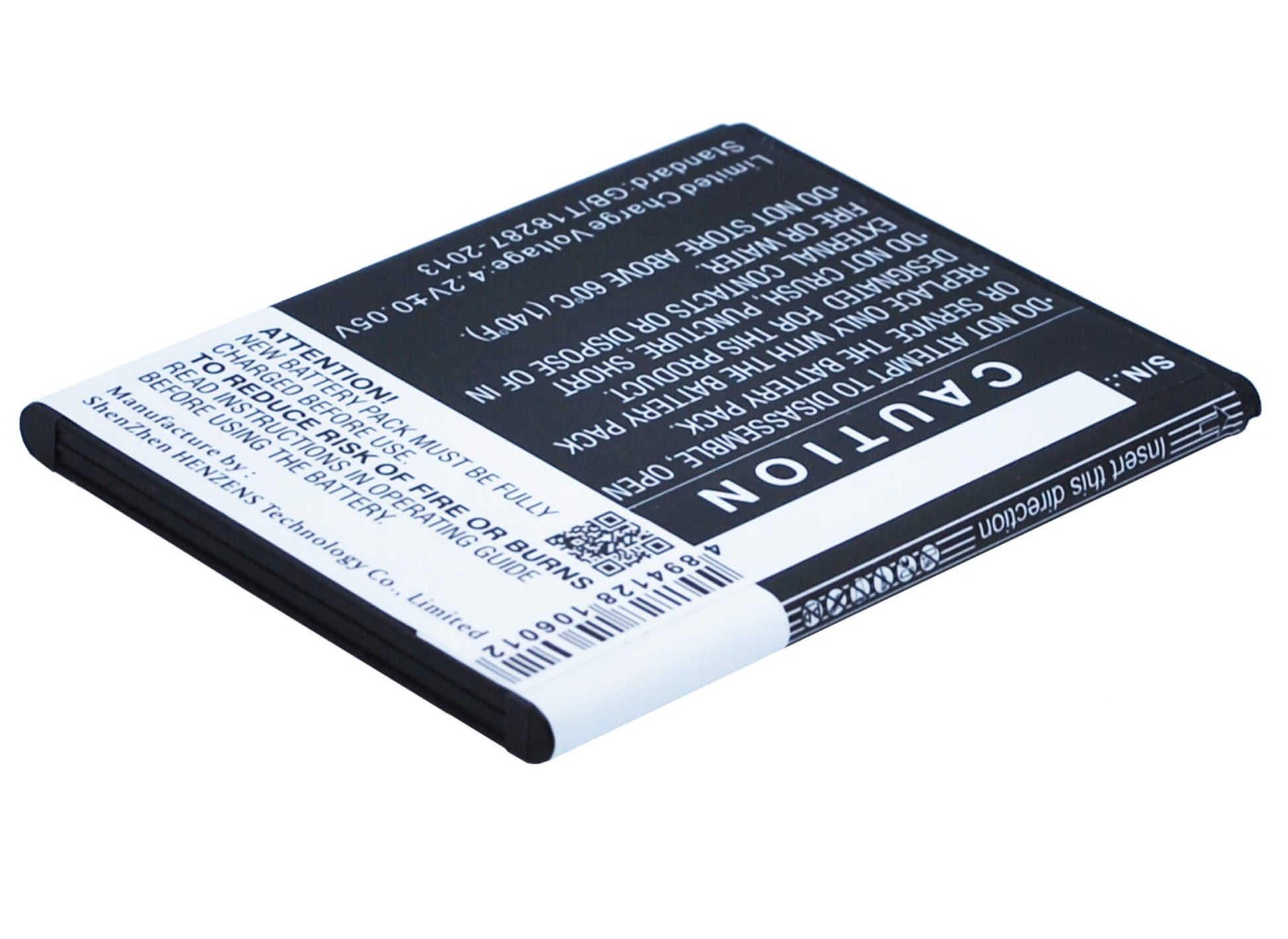 3.7V, 1450mAh, Li-ion Battery fits Blu, S350, Star Jr, 5.365Wh