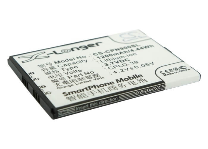3.7V, 1200mAh, Li-ion Battery fits Coolpad, 8900, 8910, 4.44Wh