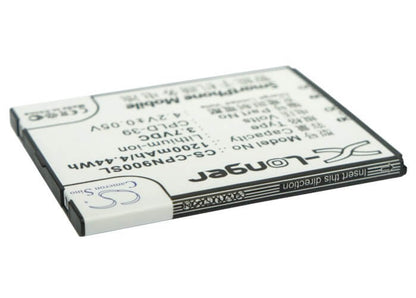 3.7V, 1200mAh, Li-ion Battery fits Coolpad, 8900, 8910, 4.44Wh