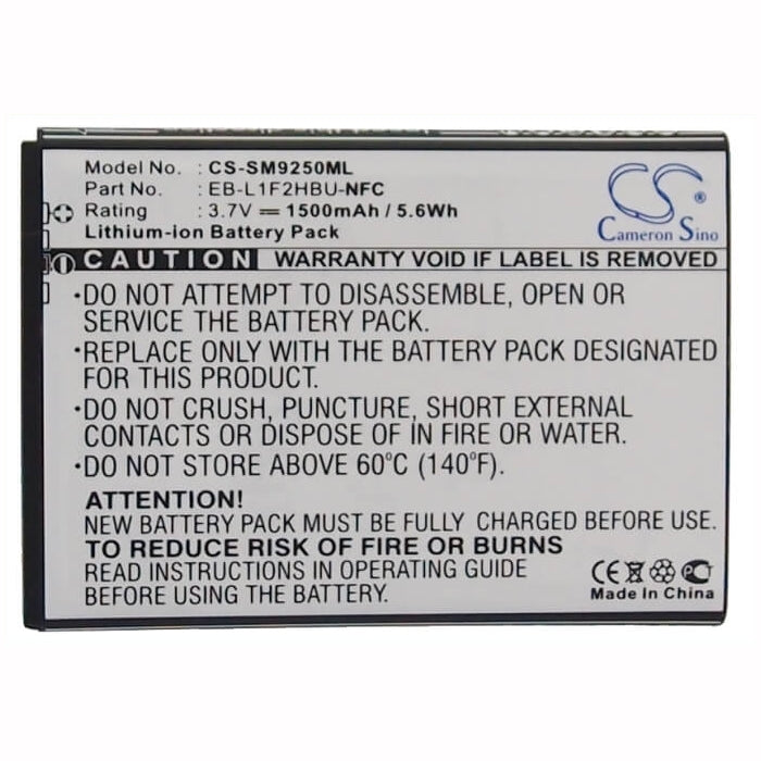 3.7V, 1500mAh, Li-ion Battery fits Samsung, Galaxy Nexus, Gt-i9250, 5.55Wh
