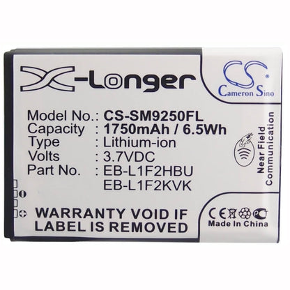 3.7V, 1750mAh, Li-ion Battery fits Samsung, Galaxy Nexus, Gt-i9250, 6.475Wh