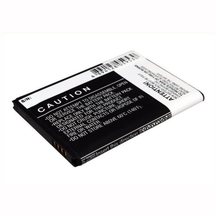 3.7V, 1750mAh, Li-ion Battery fits T-mobile, Galaxy S Blaze 4g, Sgh-t769, 6.475Wh