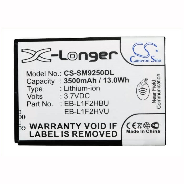 CS-SM9250DL, Mobile, Smartphone 3.7V, 3500mAh, Li-ion Battery fits Samsung, Galaxy Nexus, Gt-i9250, 12.95Wh
