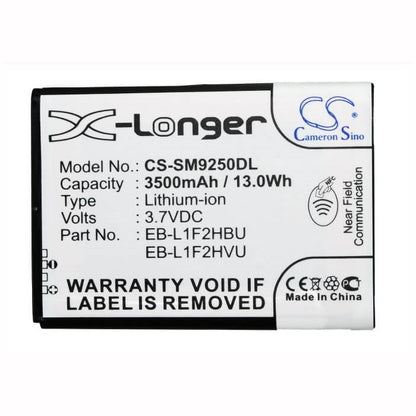 CS-SM9250DL, Mobile, Smartphone 3.7V, 3500mAh, Li-ion Battery fits Samsung, Galaxy Nexus, Gt-i9250, 12.95Wh