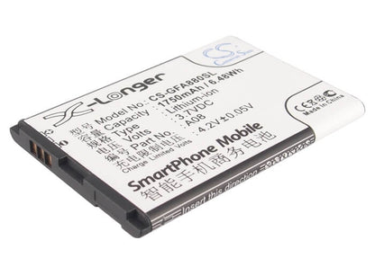 3.7V, 1750mAh, Li-ion Battery fits Gfive, A78, A79, 6.475Wh