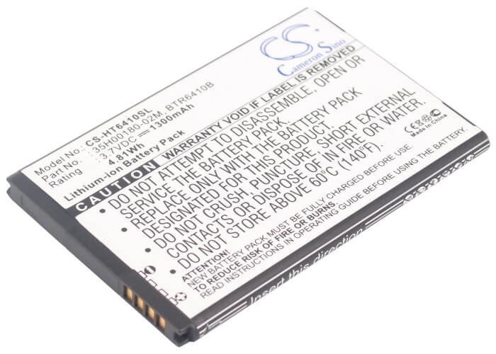 3.7V, 1300mAh, Li-ion Battery fits Verizon, Adr6410, Adr6410l, 4.81Wh