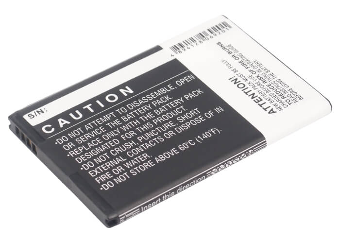 3.7V, 1600mAh, Li-ion Battery fits Verizon, Adr6410, Adr6410l, 5.92Wh