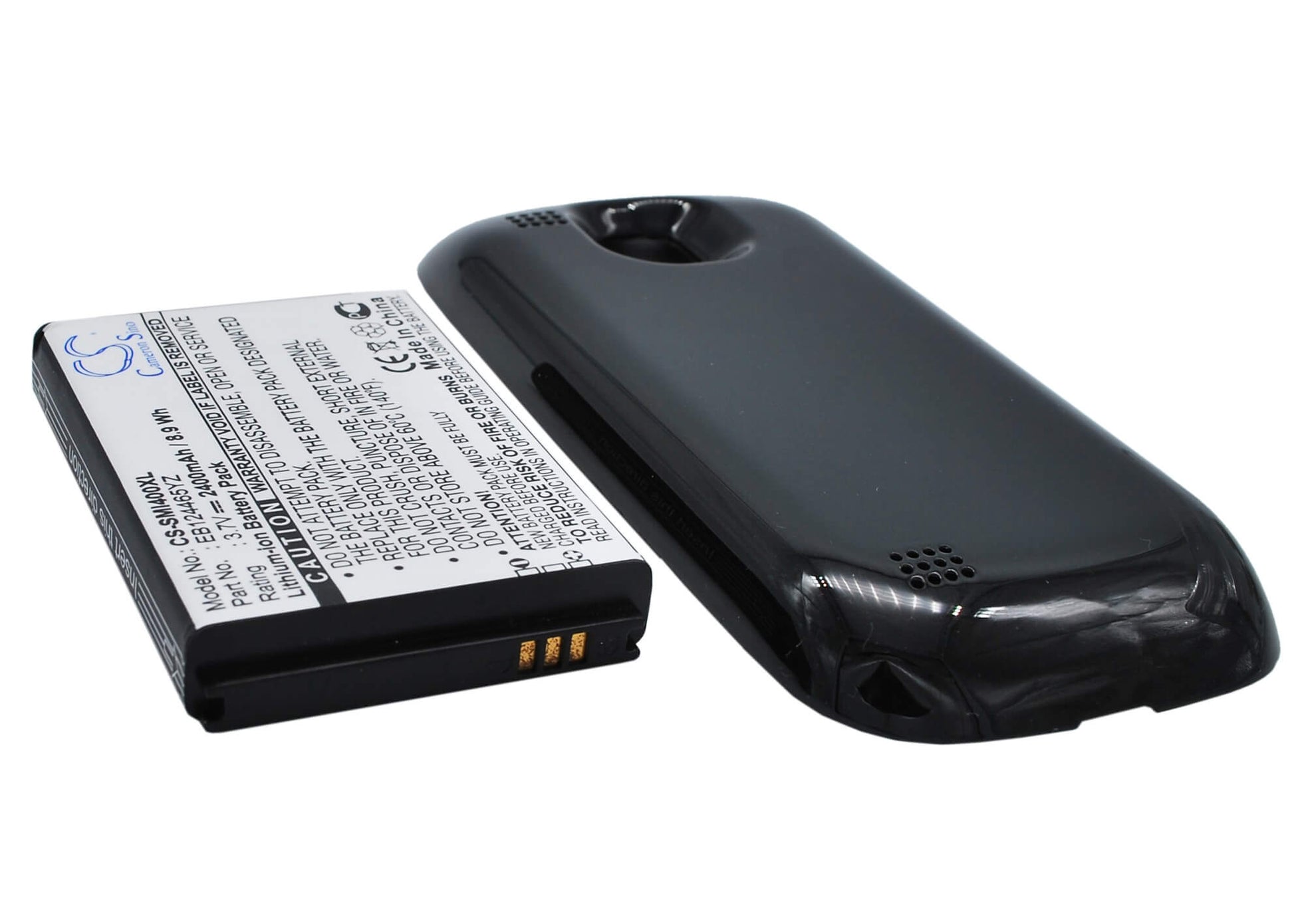 3.7V, 2400mAh, Li-ion Battery fits Samsung, Galaxy S I400, I400 Continuum, 8.88Wh