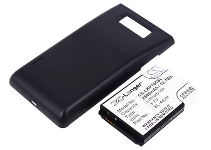 3.7V, 2900mAh, Li-ion Battery fits Lg, Optimus P705, Optimus P705g, 10.73Wh