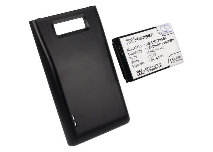 3.7V, 2900mAh, Li-ion Battery fits Lg, Optimus P705, Optimus P705g, 10.73Wh