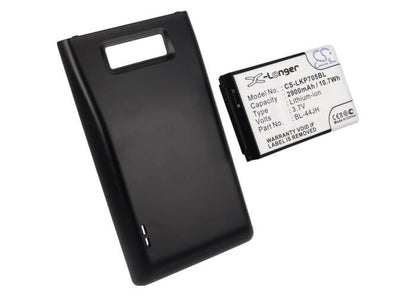 3.7V, 2900mAh, Li-ion Battery fits Lg, Optimus P705, Optimus P705g, 10.73Wh