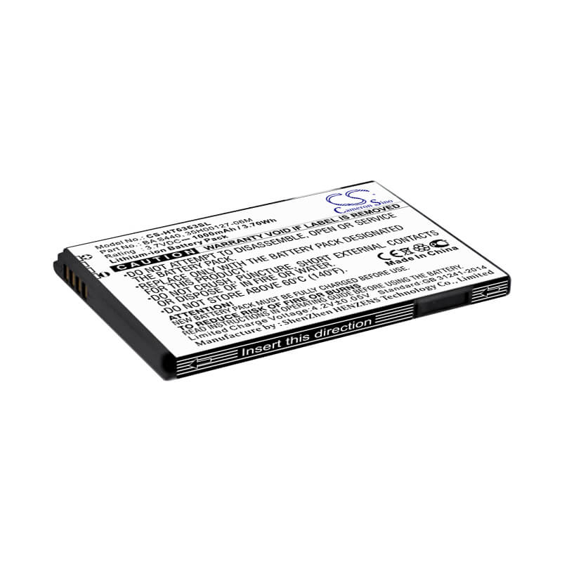 3.7V, 1000mAh, Li-ion Battery fits Verizon, Droid Incredible, 3.7Wh