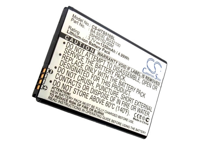 3.7V, 1350mAh, Li-ion Battery fits Google, G12, G15, 4.995Wh