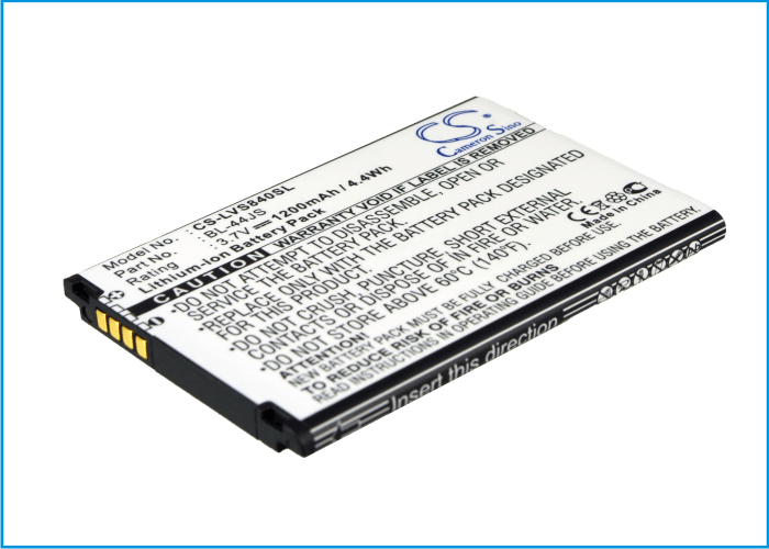 3.7V, 1200mAh, Li-ion Battery fits Lg, Cayman, Ls840, 4.44Wh