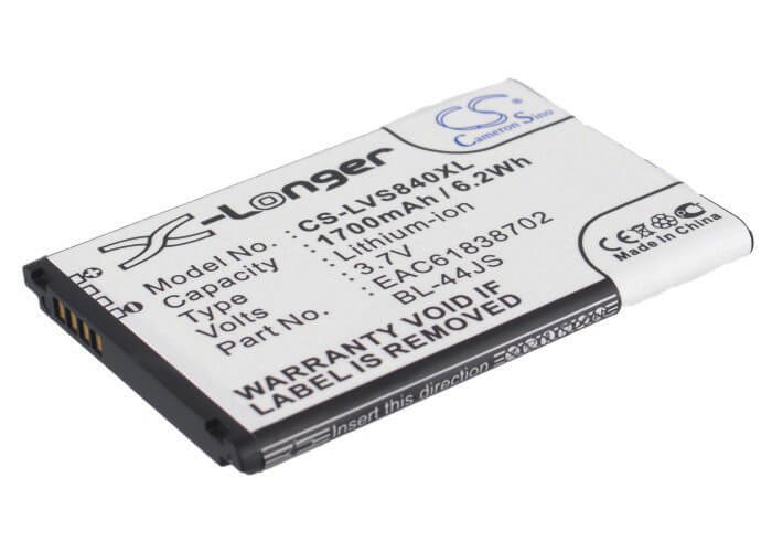 3.7V, 1700mAh, Li-ion Battery fits Lg, Cayman, Lucid, 6.29Wh
