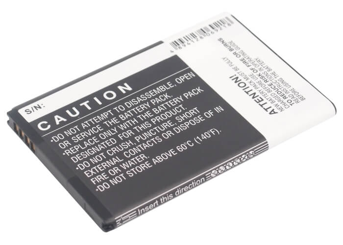 3.7V, 1600mAh, Li-ion Battery fits Htc, Adr6350, Adr6350vw, 5.92Wh