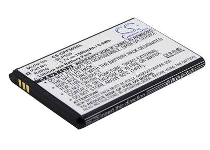 3.7V, 1500mAh, Li-ion Battery fits Oppo, F29, 5.55Wh