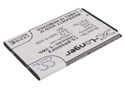 3.7V, 1450mAh, Li-ion Battery fits Blackberry, Bellagio, Bold 9790, 5.365Wh