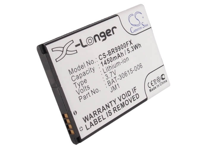 3.7V, 1450mAh, Li-ion Battery fits Blackberry, Bellagio, Bold 9790, 5.365Wh