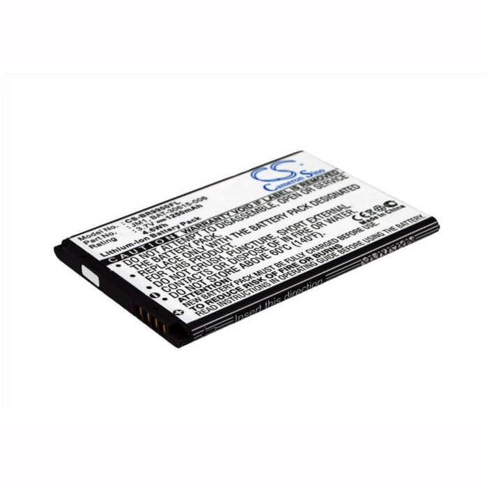 3.7V, 1250mAh, Li-ion Battery fits Blackberry, Bellagio, Bold 9790, 4.625Wh