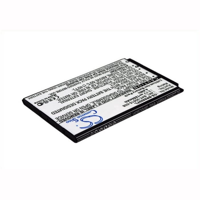 3.7V, 1250mAh, Li-ion Battery fits Blackberry, Bellagio, Bold 9790, 4.625Wh
