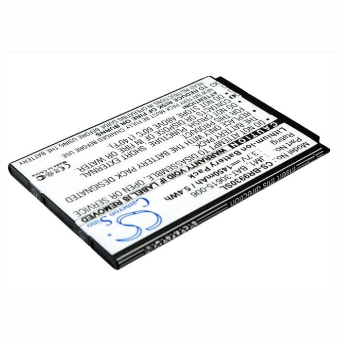 3.7V, 1450mAh, Li-ion Battery fits Blackberry, Bold 9900, Bold 9930, 5.365Wh