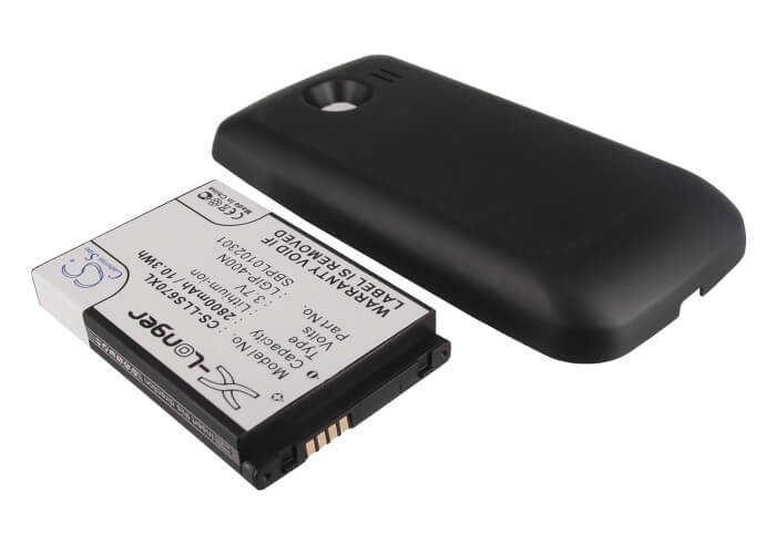 3.7V, 2800mAh, Li-ion Battery fits Lg, Ls670, Optimus S, 10.36Wh