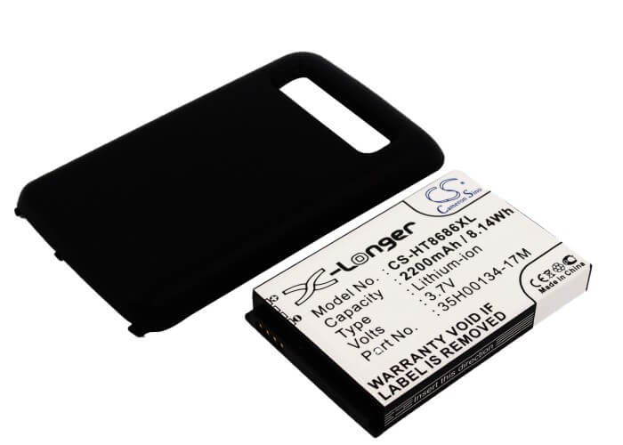 3.7V, 2200mAh, Li-ion Battery fits Htc, 7 Trophy, Spark, 8.14Wh