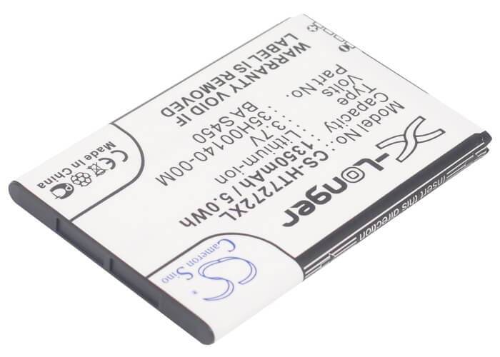 3.7V, 1350mAh, Li-ion Battery fits Htc, 7 Mozart, A315c, 4.995Wh