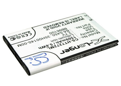 3.7V, 1500mAh, Li-ion Battery fits Htc, 7 Mozart, A7272, 5.55Wh