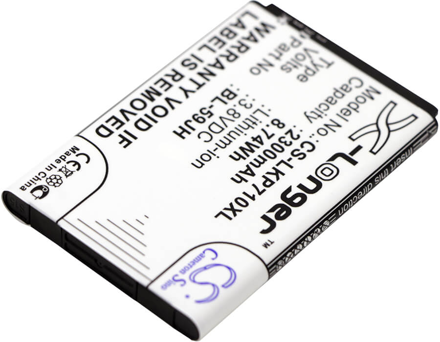 3.8V, 2300mAh, Li-ion Battery fits Verizon, Enact, Lucid 2, 8.74Wh